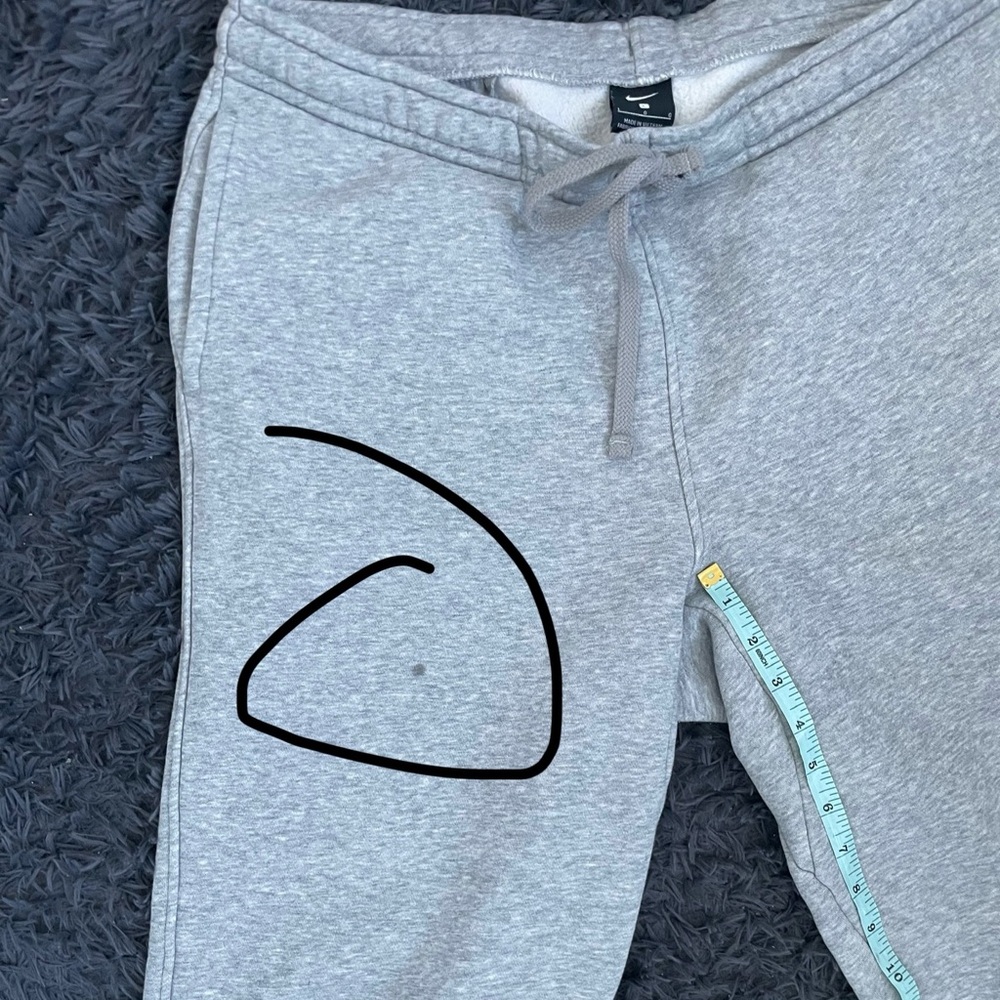 Men Size Large Nike fleece hoodie sweatpants sweatsuit set grey - Picture 4 of 8